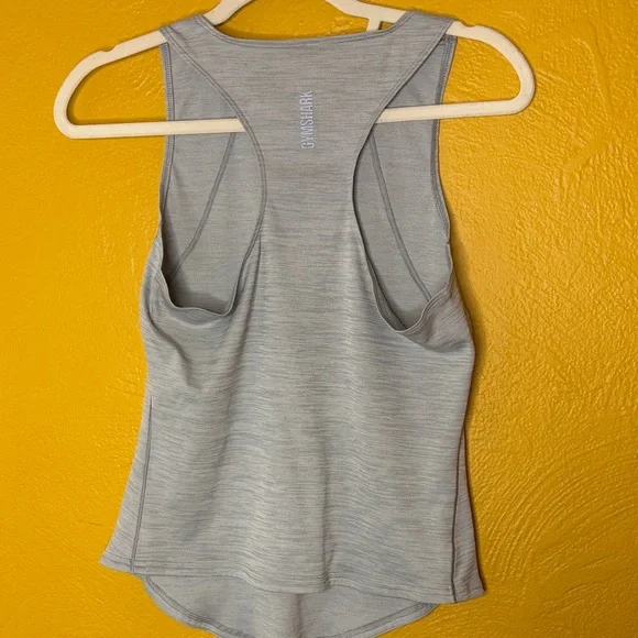Gymshark Women’s Light Gray Tank Top S/M Good Condition! - Picture 6 of 6